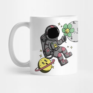 Astronaut | Happy Astronout fly on the space Mug